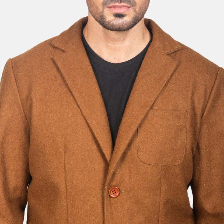 Mens Dark Brown Wool Blazer1151-9-1599287830893